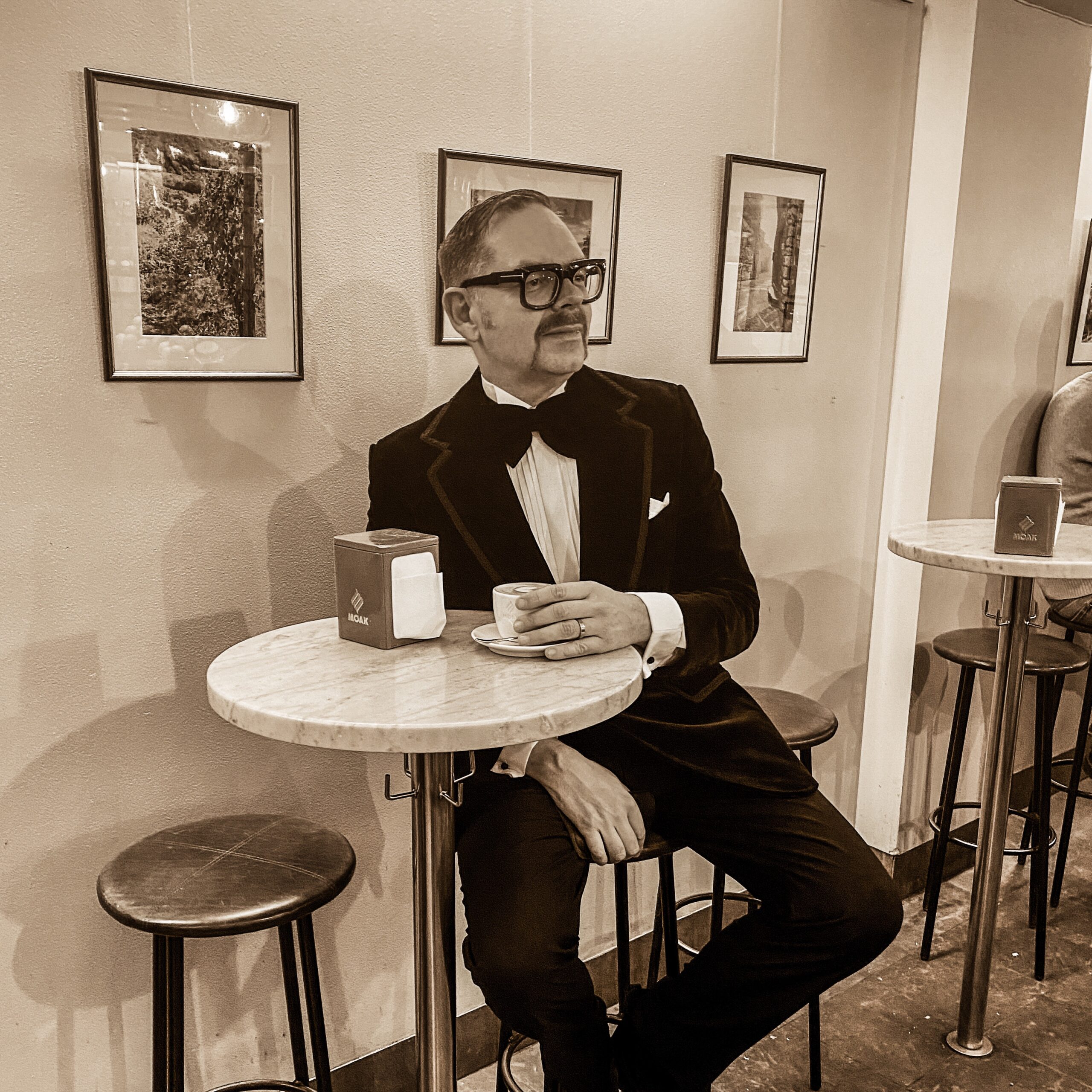 As espresso and tuxedo