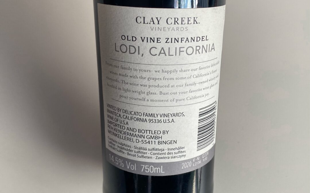 Introducing Clay Creek Zinfandel: A Product of Lodi’s Unique Terroir and Climatic Conditions