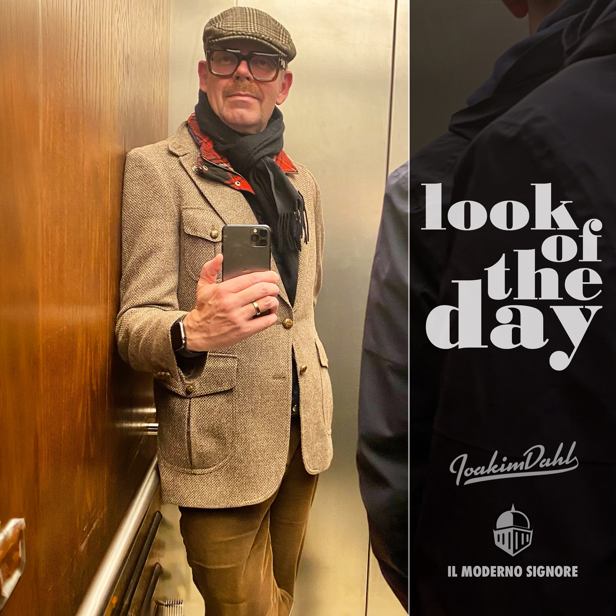 Reflection of Style: The Modern Gentleman’s Vintage Danish Look with Tom Ford Flair in the Hall of Mirrors