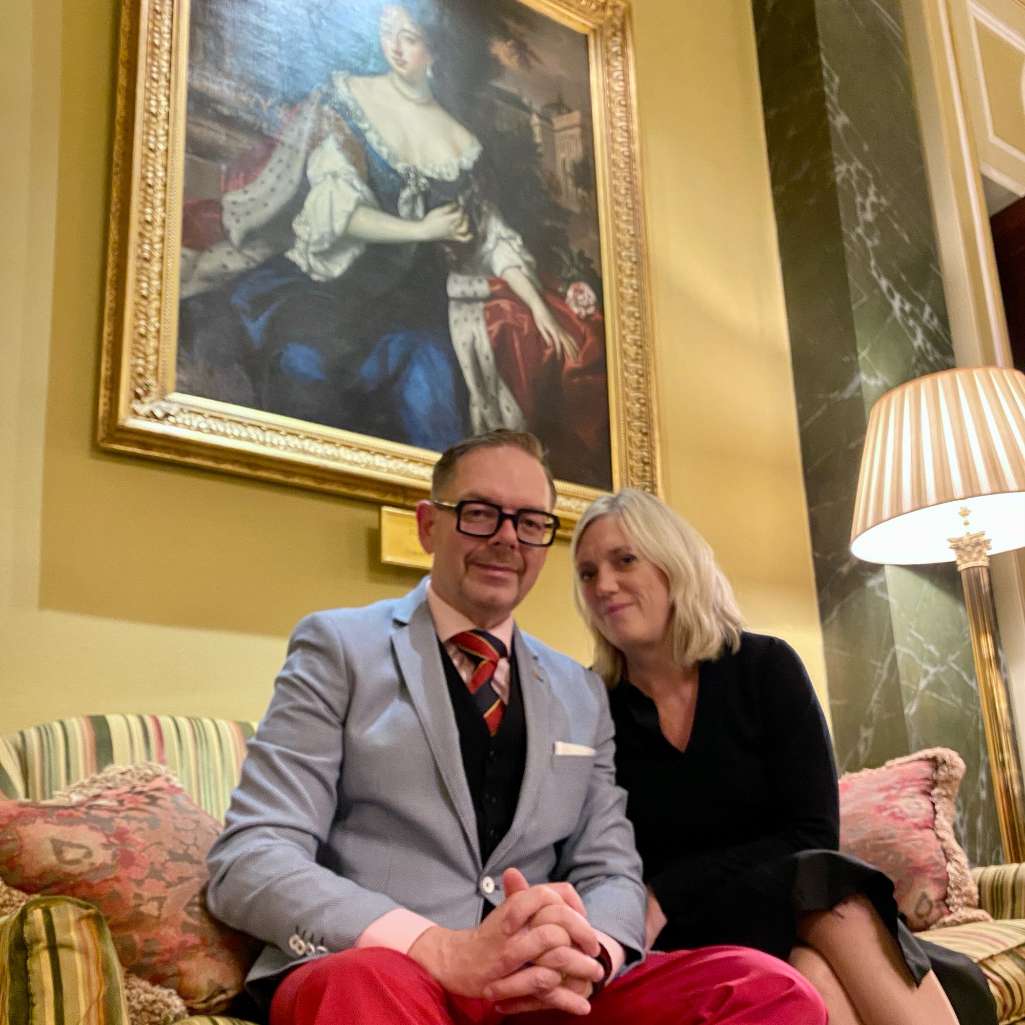 Under the gaze of Mary II, Queen of England, Scotland, and Ireland