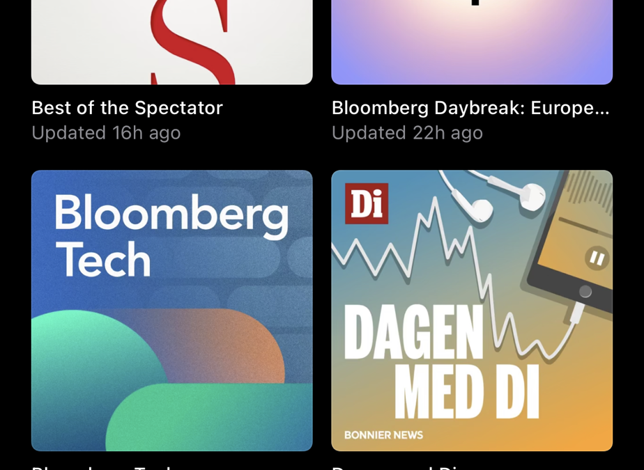 I move into my podcast mode
