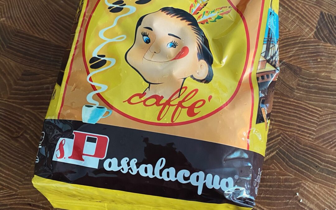 Passalacqua blend from Naples, Italy, loaded in the machine all day long